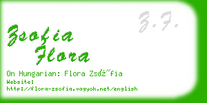 zsofia flora business card